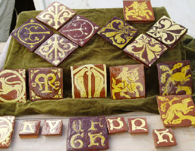 Mediaeval tiles of all eras