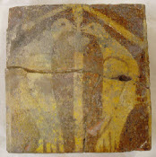 Medieval Dove tile depicts Holy Sprit and Ascension