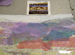 Inspired landscape map picture collage from maps