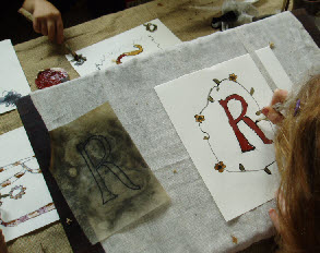 Pricked and pounced parchment letters in the Medieval Scriptorium