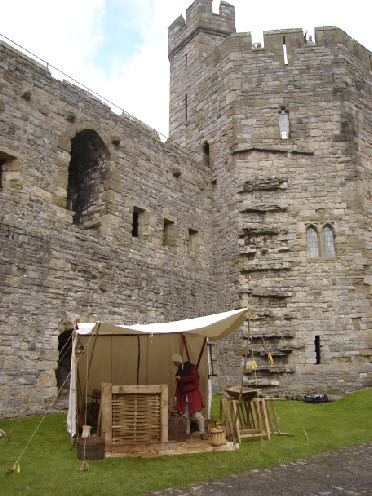 Buildings for the artisans who were working on the castle