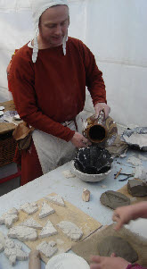 Mixing plaster for children's angels
