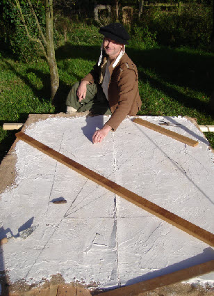 Sacred Geometry -<wbr> using a plaster floor to design a building