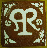 Kennilworth medieval MARIA tile subtle use of a cipher design