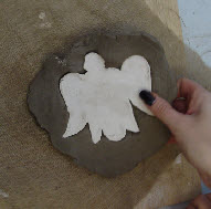 Casting medieval angels in plaster to take home